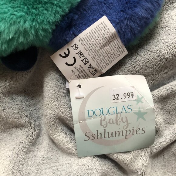 [Baby] NWT Douglas Baby Sshlumpies Crunchie Caterpillar Plush Lovey Blanket 1472 - Picture 2 of 4